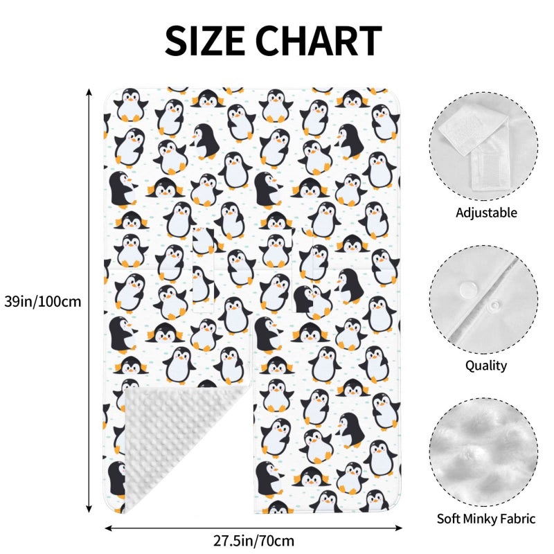 Mcewoel Penguin Car Seat Cover for Baby in Winter Summer  Nursing Cover for Mom Penguin Stuff for Baby Boys Girls - Image 5